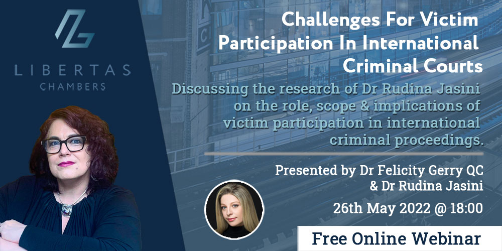 Challenges For Victim Participation In International Criminal Courts Webinar