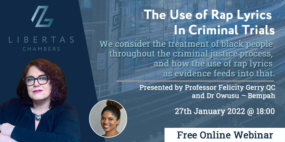 The Use Of Rap Lyrics In Criminal Trials - Webinar